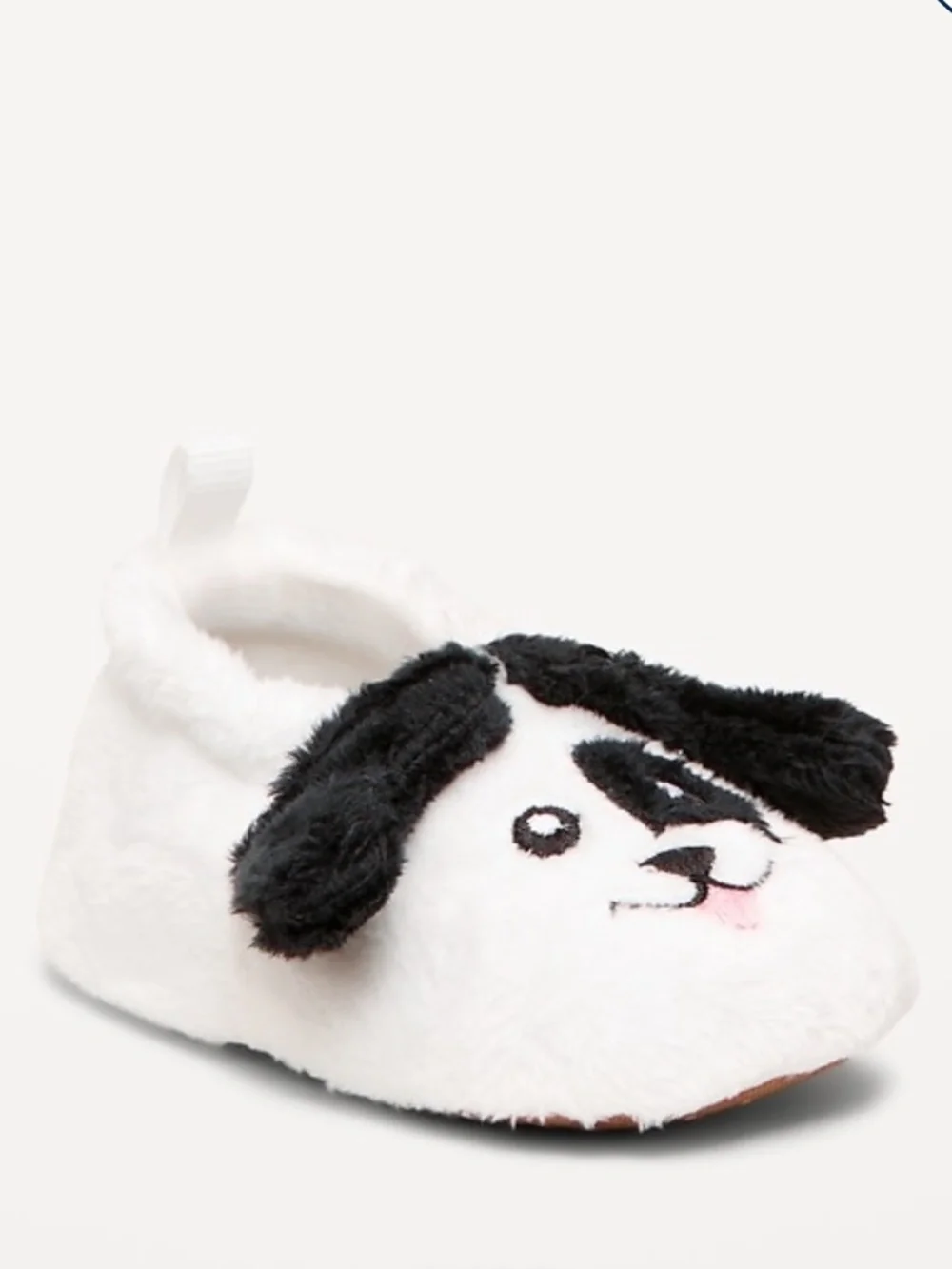 NWT Old Navy Baby Velour Critter Slippers 6-12mos.